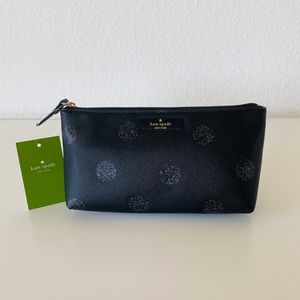 NWT Kate Spade Shiloh Haven Glitter Cosmetic Case